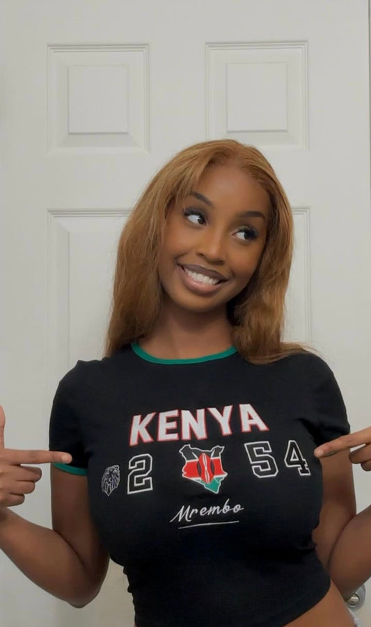 Kenya Embroidered Baby Tee