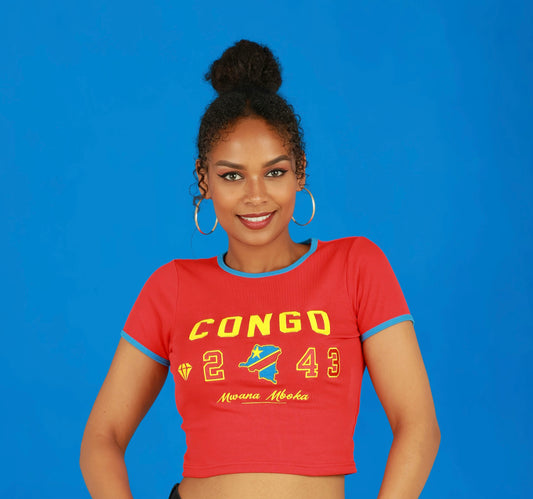 Congo Embroidered Baby Tee