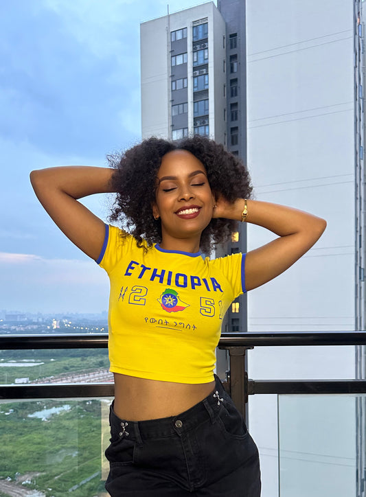Ethiopia Embroidered Baby Tee