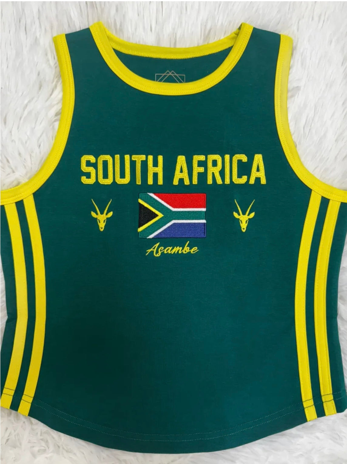 South Africa Embroidered Tank Top