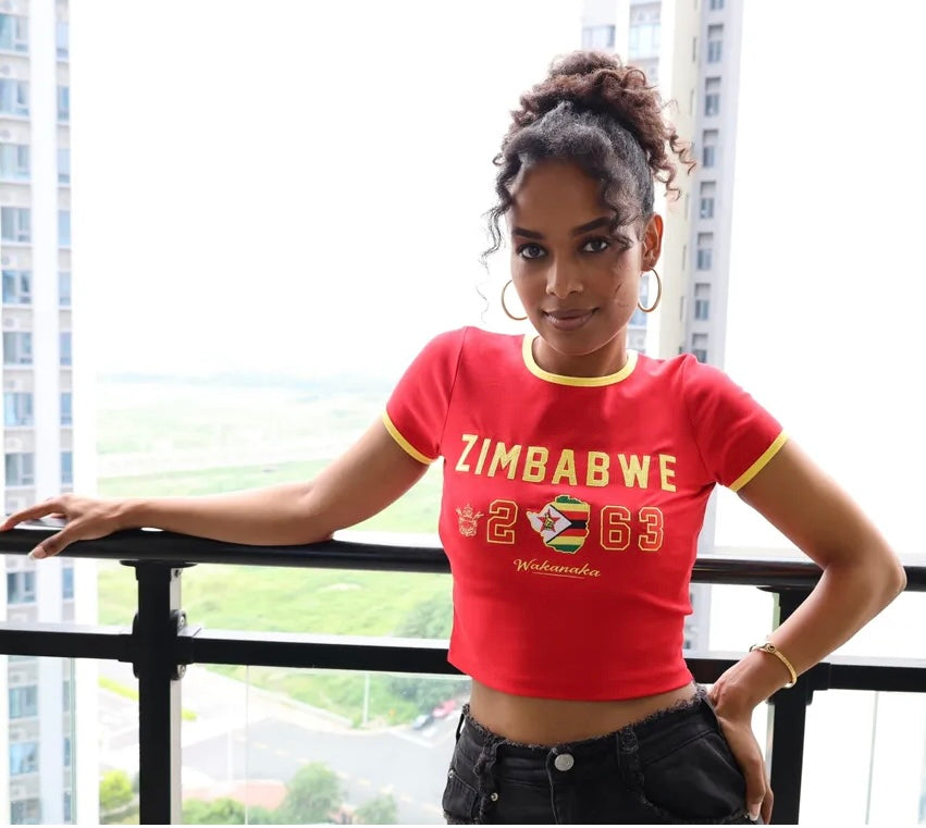 Zimbabwe Embroidered Baby Tee