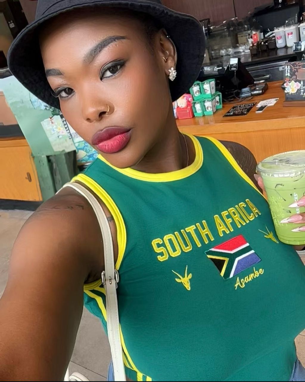 South Africa Embroidered Tank Top