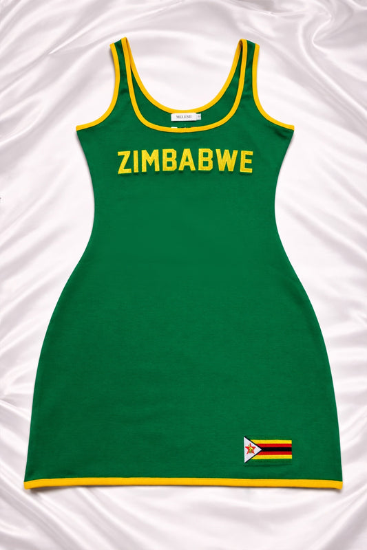 Zimbabwe Tank Dress (Green)