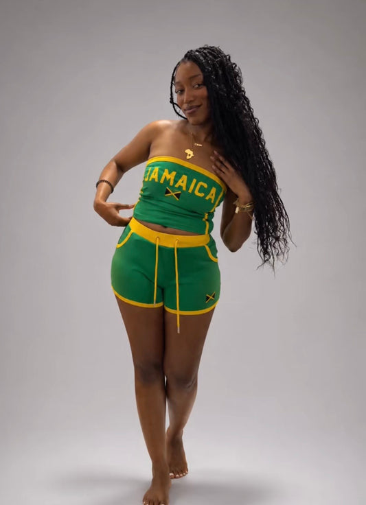 Jamaica Bandeau and Shorts Set