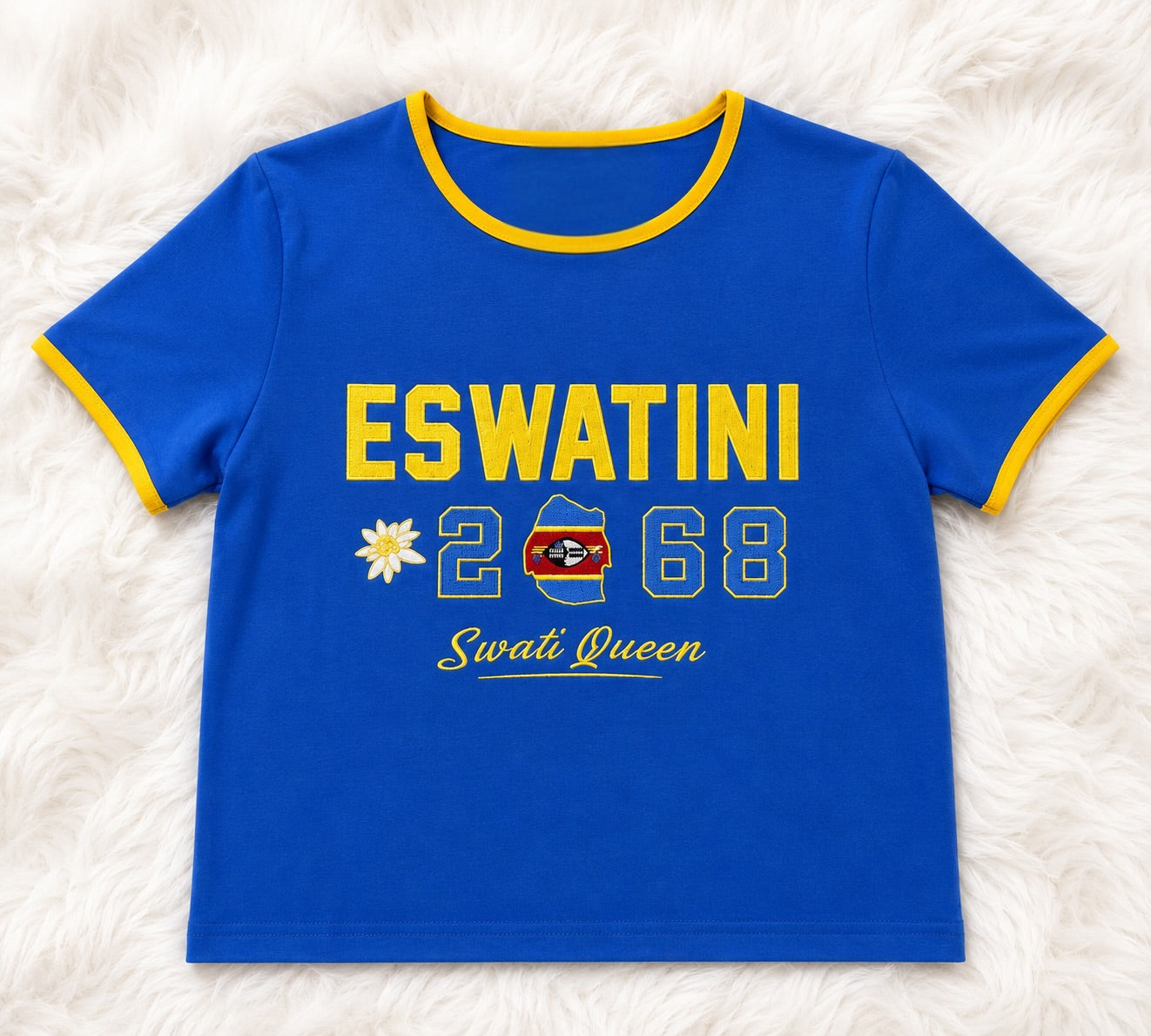 Eswatini Embroidered Baby Tee
