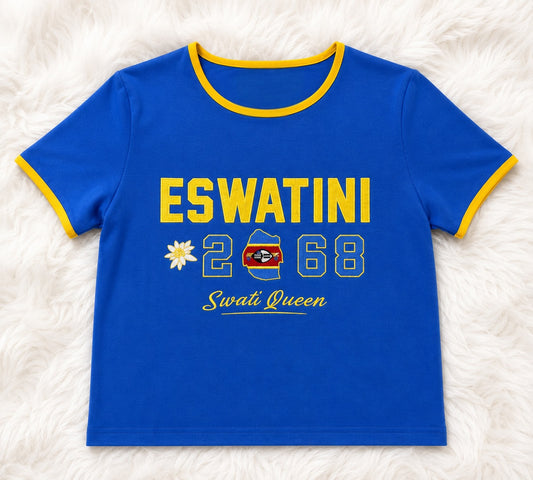 Eswatini Embroidered Baby Tee
