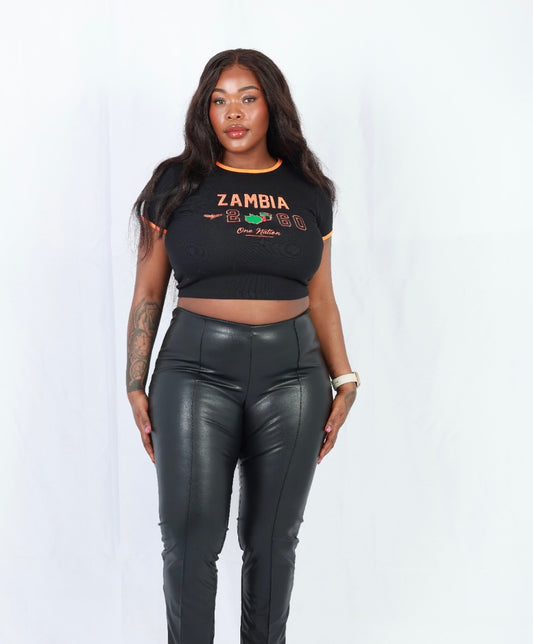 Zambia Embroidered Baby Tee