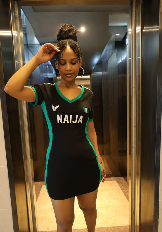 Naija Jersey Dress(PRE-ORDER) Shipped in 2-3 weeks