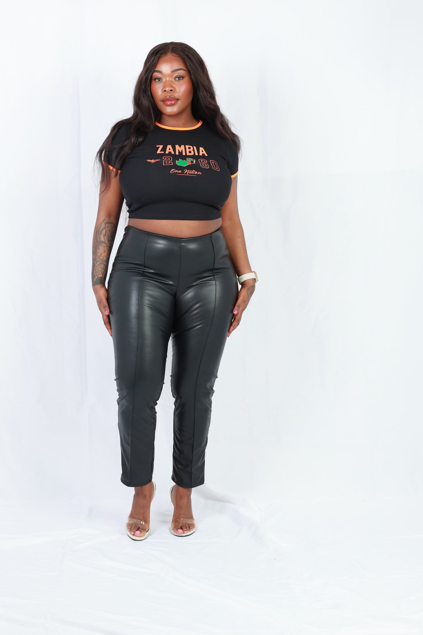 Zambia Embroidered Baby Tee