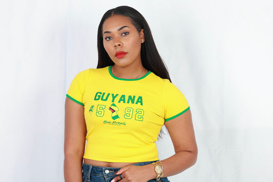 Guyana Embroidered Baby Tee
