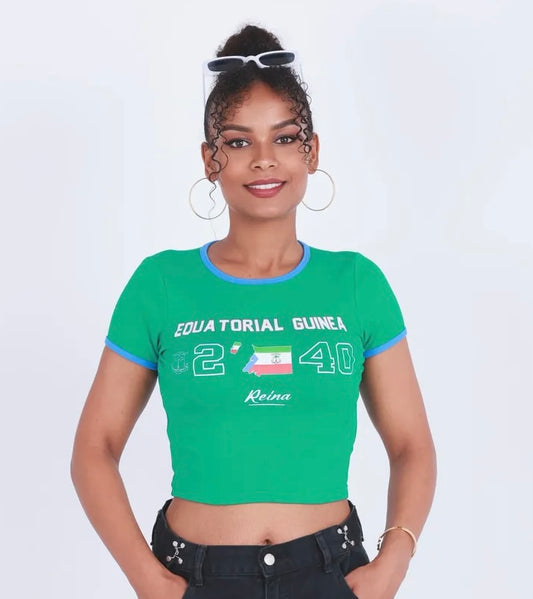 Equatorial Guinea Printed Baby Tee