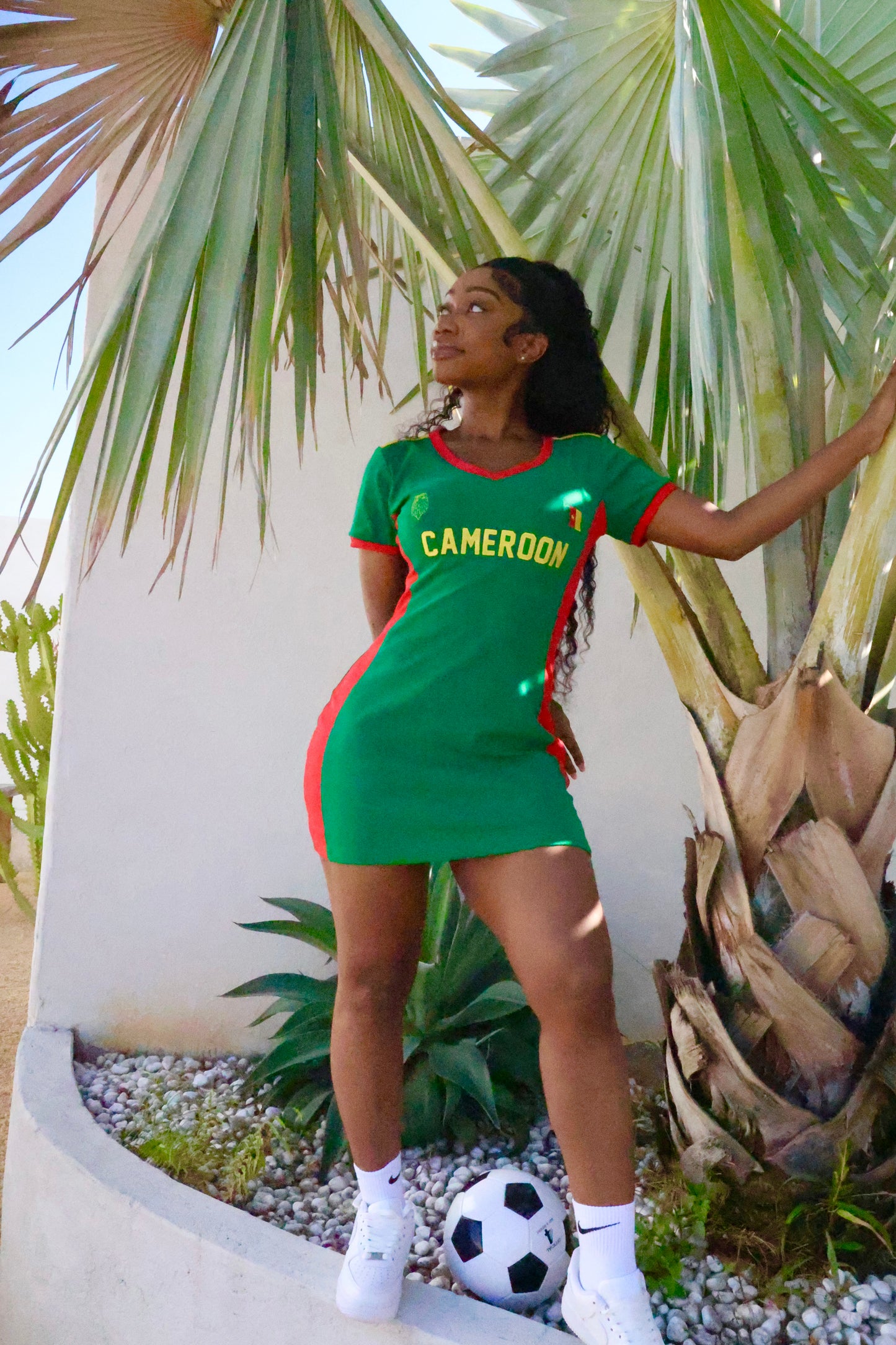 Cameroon Jersey Dress (PRE-ORDER) Shipped in 2-3 weeks