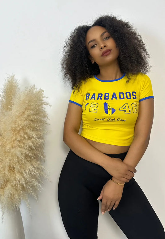 Barbados Printed Baby Tee